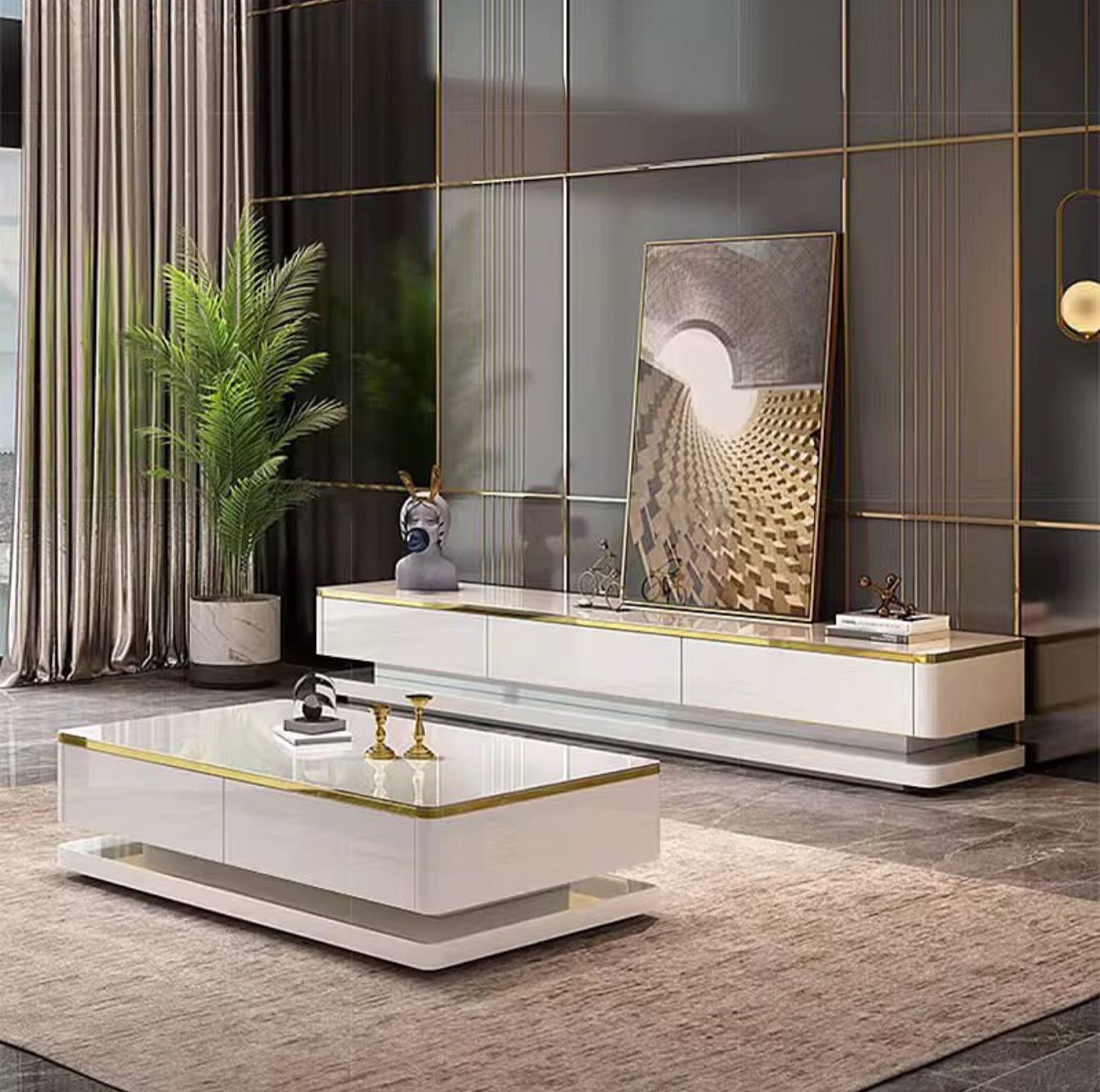 WTVSCTS1 TV Stand and Coffee Table Set