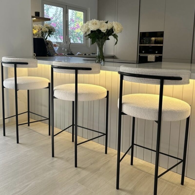 WCMBRBS Boucle Bar Stool