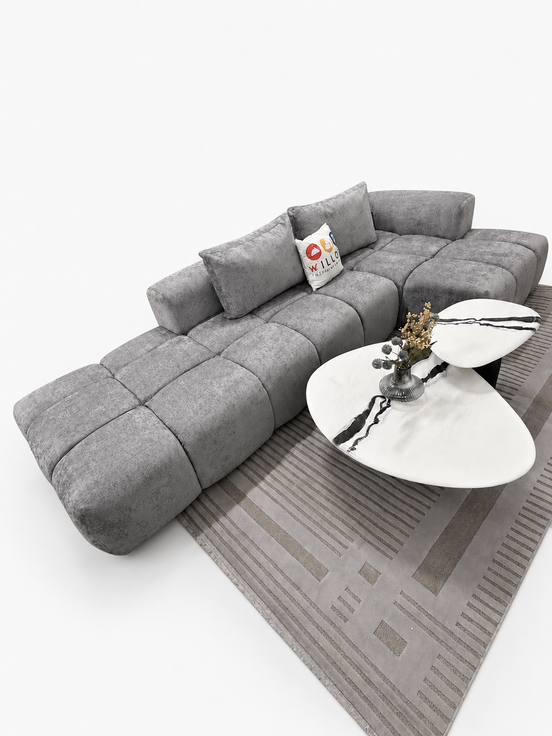 Nola Luxe L Shape Couch